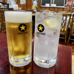 Riki Sen - サッポロ生ビール・中 ＆ レモンサワー