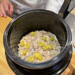 おおたに - 鯛と銀杏、蓮根の炊き込み御飯