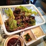 韓国風ろばた高麗房 - 生野菜と薬味