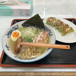 麺家なりた - ひすいラーメンひすい餃子セット