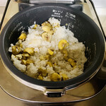 哲生栗生産組合 直売所 - 栗ご飯♪