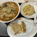 餃子の王将 - 「サンマー麺+Cセット」¥1,034