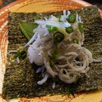 すし辰 - 釜揚げしらす巻き（限定メニュー）