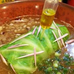 Sobabar Ciliegio - 牡蠣出汁味噌soba～長谷川豚のクリーム煮添え～　1500円