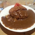 Nigouhan - 大盛りカレーにメンチカツをトッピング