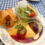 Peter Rabbit Garden Cafe Jiyugaoka - Now Open! The bread features Peter's design, and everything is adorably crafted.