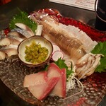 和食 うまみ 然 - お刺身三点盛2022.10.13