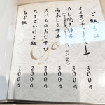 柳麺 呉田 - メニュー