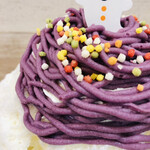 かき氷店 小桃 - ハロウィンっぽいかき氷★むらさきいも★