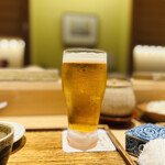 日本橋 蕎ノ字 - ◎生ビールで乾杯♫