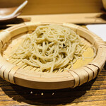 日本橋 蕎ノ字 - ☆〆はもり蕎麦
      ◎蕎麦粉は島田市川根産と栃木産を使用