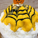 かき氷店 小桃 - ハロウィンっぽいかき氷★かぼちゃ★