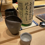 鮨処 池上 - 秋鹿 入魂の一滴 純米大吟醸 濾過生酒 半合 1000円