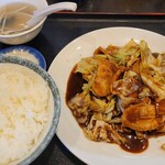 Gyoshuu - ・回鍋肉定食850円