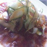 赤坂 四川飯店 - 薄切り豚肉の辛味ソース