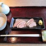 伊達 翁 - とろろそば＋鴨ロース