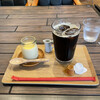コモンズカフェ - ふわとろプリンとアイスコーヒーアイス。美味し。