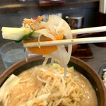 Memba Tado Koro Shouten - 北海道味噌 野菜ラーメン　野菜