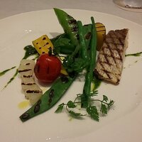 リストランテ ラ ソリア - 真鯛と地野菜のグリル（2022.9）