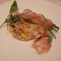 リストランテ ラ ソリア - 栗と生ハムの焼きリゾット（2022.9）
