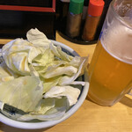 노부시 요코카와점 - 양배추와 맥주