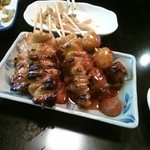 焼き鳥　柳屋 - 5月1日　焼き鳥3種タレで・・