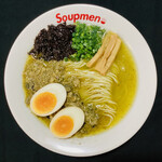 麺屋 by Lush Music - 広島産の濃厚な牡蠣のスープに牡蠣のアヒージョが加わった牡蠣尽くしの一杯です。中毒性間違いなし！
当店自慢の味玉入りです。