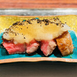 きう - ◆ラムシン（鹿児島産黒毛和牛）白玉葱　土佐酢ジュレ