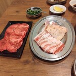 炭火焼肉 ととり - ねぎタン塩に豚バラに鶏