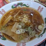 長ちゃんラーメン - セットの醤油ラーメン