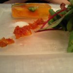 エル ブランシュ - 相方の二皿目　新鮮野菜のアスピック、アルガンオイル