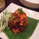 韓美食 オンギージョンギー - チャンジャークリームチーズ