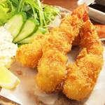 日本一学生を応援する居酒屋　ここでのめ！ - エビフライ