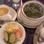 シタル - 料理写真:日替りカレー(ほうれん草とチキンのカレー)サラダ、コーンスープ