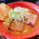 らー麺藤原家 - 海老味噌濃厚ストレートスープ