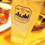 龍月園 - 父　レモンチューハイとグレープフルーツをオーダー。