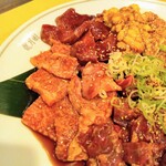 龍月園 - ハツ・カルビ・ハラミ