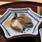 海老亭別館 - アワビ。