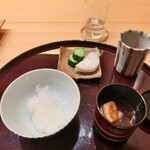 海老亭別館 - お食事。