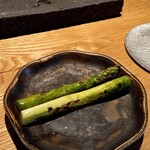 焼鳥 市松 - アスパラもうまい！