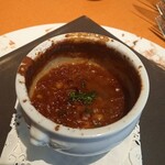 レストラン クロワサンス - オニオングラタンスープ