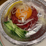 焼肉 鶯谷園 - 焼ユッケ　1,100円