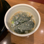 焼肉 鶯谷園 - ビビンバに付いてきたスープ