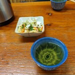 そば処　ゆたかや - 蕎麦茶　浅漬け