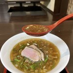 豚白湯創作麺処 友池 - 鴨南台湾風肉そば