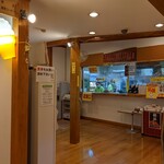 石割の湯 - 軽食コーナー 入口