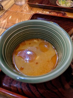 Tensaku - 山椒切り麻辣麺(うどん)のつけ汁