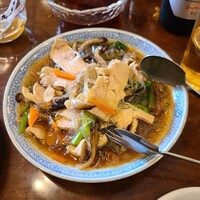 三和楼 - 鶏絲粉絲（鶏と春雨と野菜の和え）＠880円