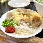 中華そば 髙はし - 皿雲呑（￥400）　2022.10.17