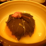 野菜割烹 あき吉 - 3月　かぼちゃの桜饅頭